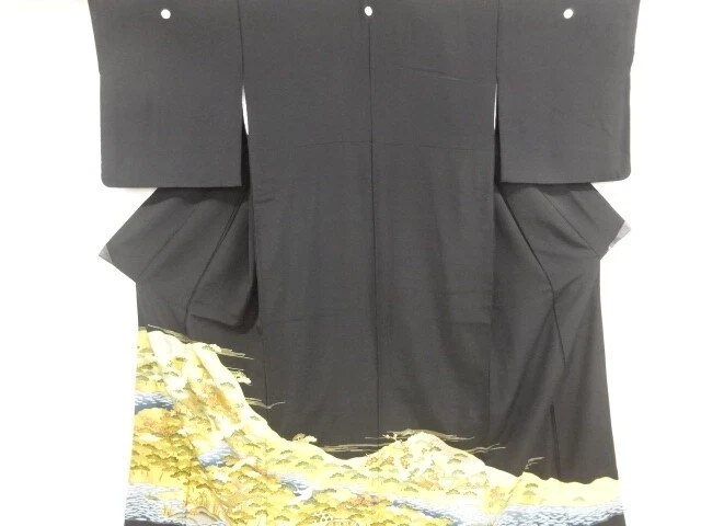 6764740: Japanese Kimono / Vintage Tomesode / Kinsai / Chayatsuji