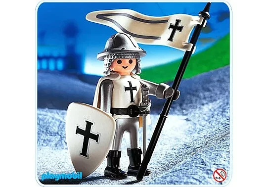 Playmobil Chevalier Ordre De L'Alcantara, Templier, Croisé – Château Médiéval (occasion)