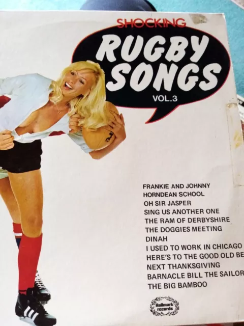 The Shower-Room Squad . Shocking Rugby Songs . Vol 3 . Hallmark 12" Vinyl LP