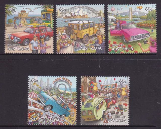 2013 Road Trip Australia II - MUH Complete Set of 5 Stamps