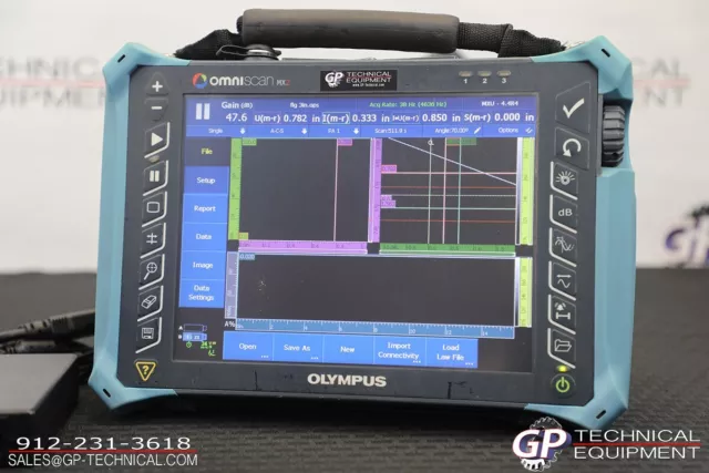 Olympus Omniscan MX2 32:128 PR P2 Phased Array Flaw Detector - Panametrics GE UT 3