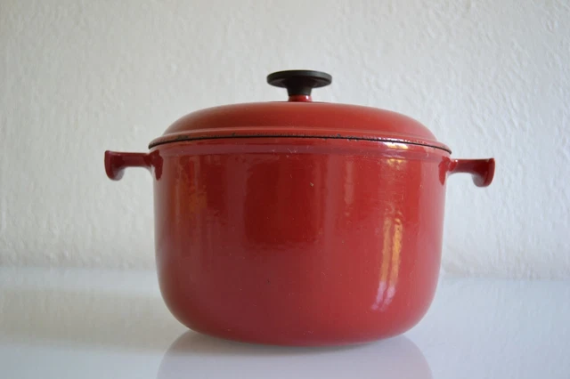 Cocotte Le Creuset Enzo 23 Cm Fonte émaillée Marron - Très Bon état, Servie 2 Fois
