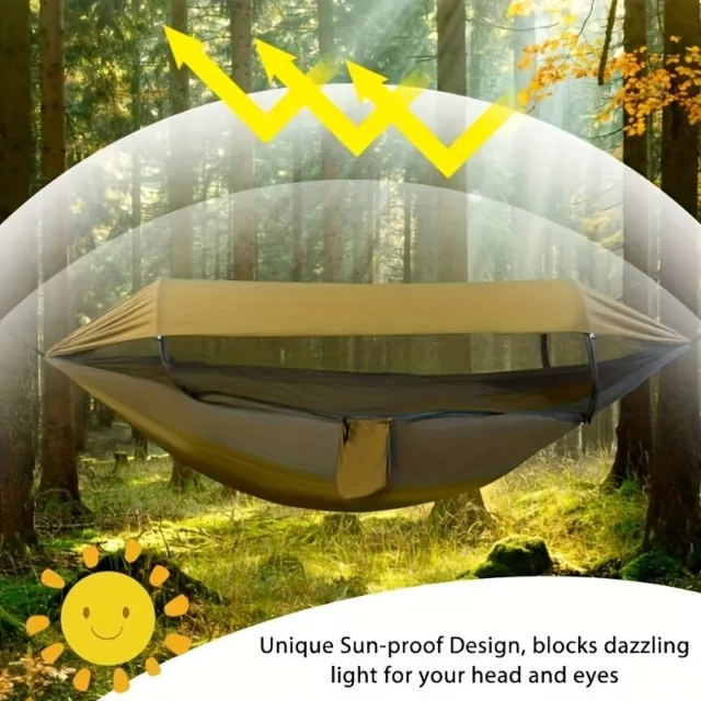 GEERTOP 3-in-1 Outdoor Hammock With Mosquito Net - Waterproof Double Sleep Campi