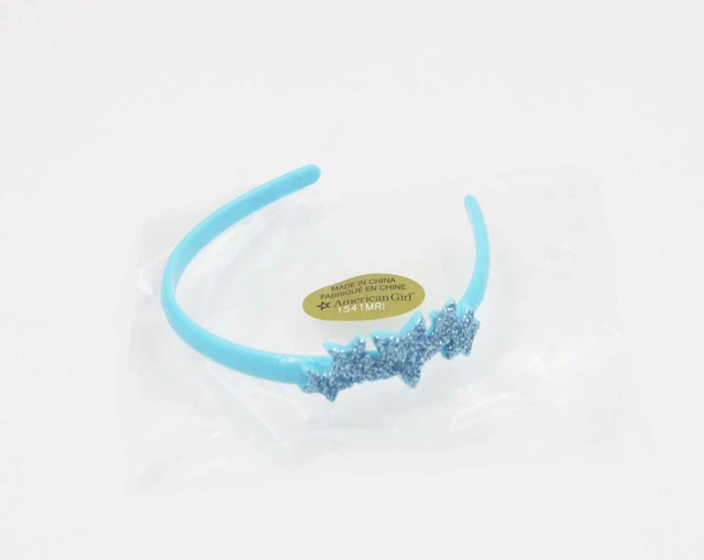 American Girl blue headband & glittery stars from Sparkle & Shine 18'' doll
