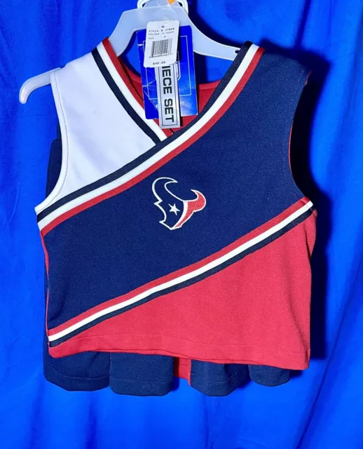 Houston Texans NFL Girls Cheerleader 2 Piece Set Outfit Size M NWT