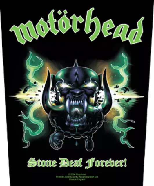 Motorhead Back Patch  Sew On Made In England Under License Screen Printed