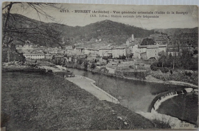Burzet 07 CPA View General Oriental (Valley Of La Posh) 1924