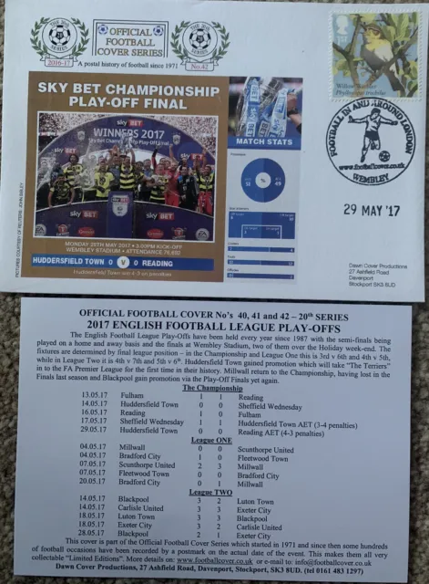 Huddersfield V Reading Championship Play Off Final 29 May  2017 First Day Cover