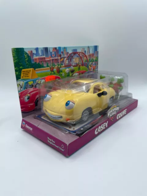 Chevron Cars Casey Coupe 1999 Retired Car #18 New in Box w/ 3 Turtles Figures