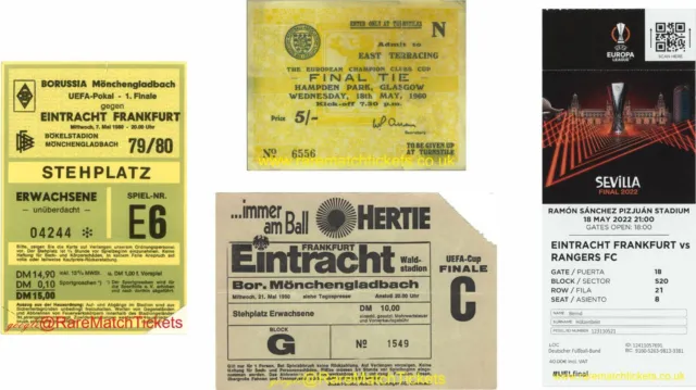 reproduction EINTRACHT FRANKFURT 1960-2022 european uefa cup final ticket [RMT]