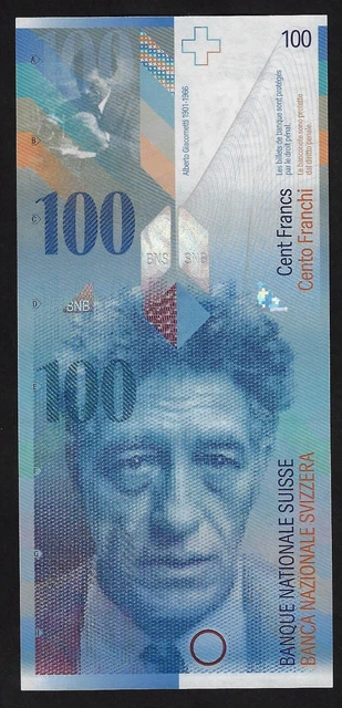 SWITZERLAND 100  FRANCS 2014 PIK- 72j  GEM UNC