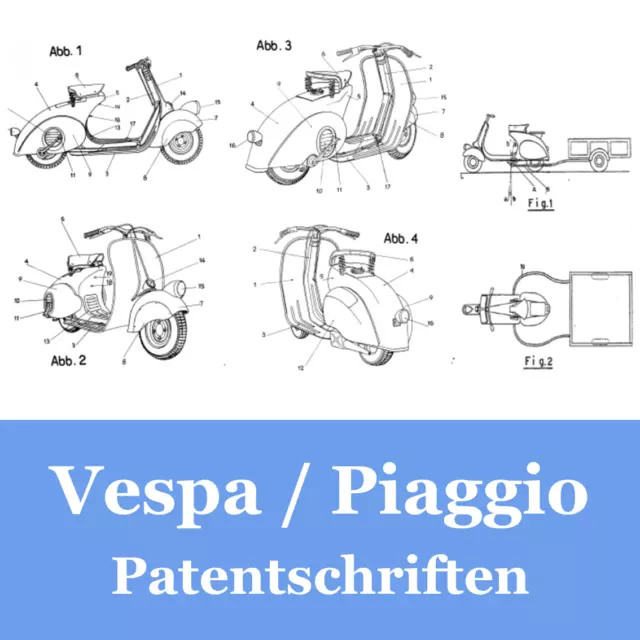 Vespa/Piaggio #collezione brevetti #661 pagine #libro/e-book in PDF