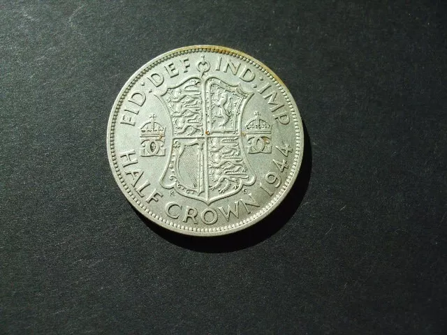 G.B 1944 George VI Silver Half-Crown Coin