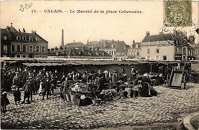 CPA AK CALAIS Le Marché de la Place Crevecoeur (405296)