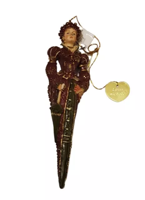 Louis Nichole Kurt Adler Victorian Style Lady Christmas Ornament Holliday NEW