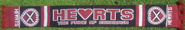 HEART OF MIDLOTHIAN Fc Black Scarf £11.99 PicClick UK