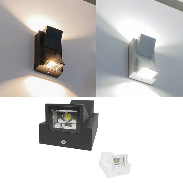 Applique Led Per Interni O Esterni Faretto Doppia Luce 10W Lampada Muro Parete