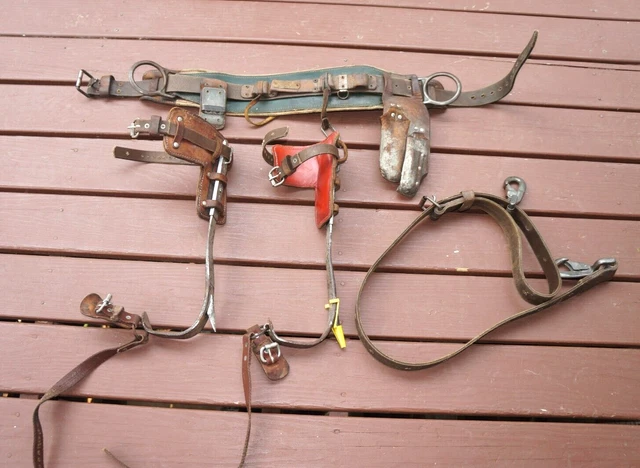 Vintage Linemans BELL SYSTEM POLE CLIMBING Set Gear 1973