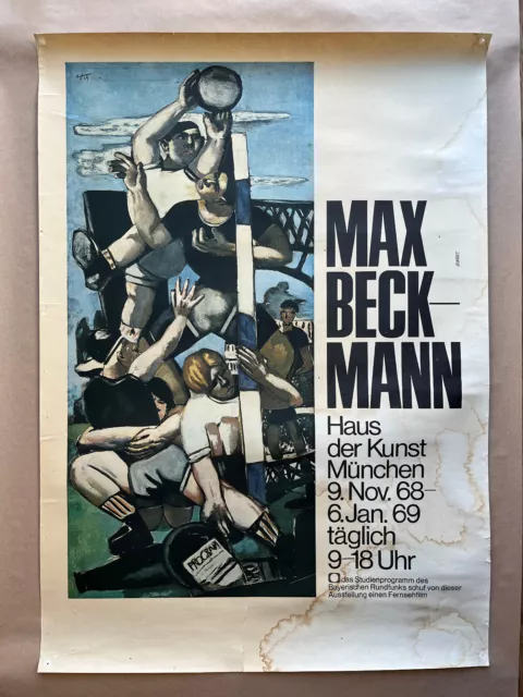 Max Beckmann - Haus der Kunst München - Ausstellungsplakat 1969