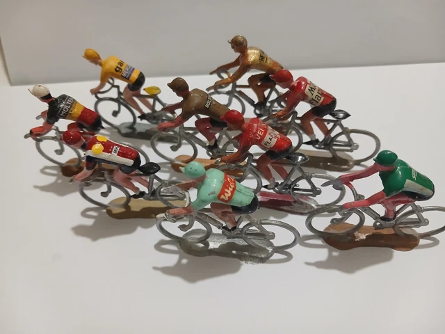 GRAND CYCLISTE EN métal Quiralu Tour de France vélo coureur EUR 80,00 - FR