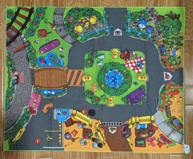 Vintage 2002 Fisher Price Little People Play Mat (Free Post)