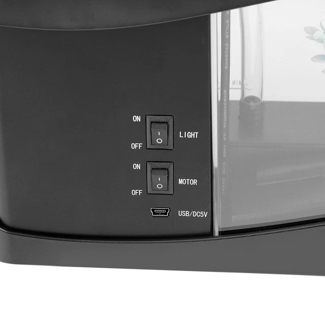 Multifunctional USB Rechargeable Mini Fish Tank With LED Light ETZ