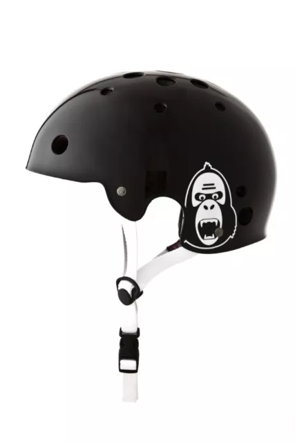 King Kong New Fit Helm shiny black, BMX Skate Fahrradhelm