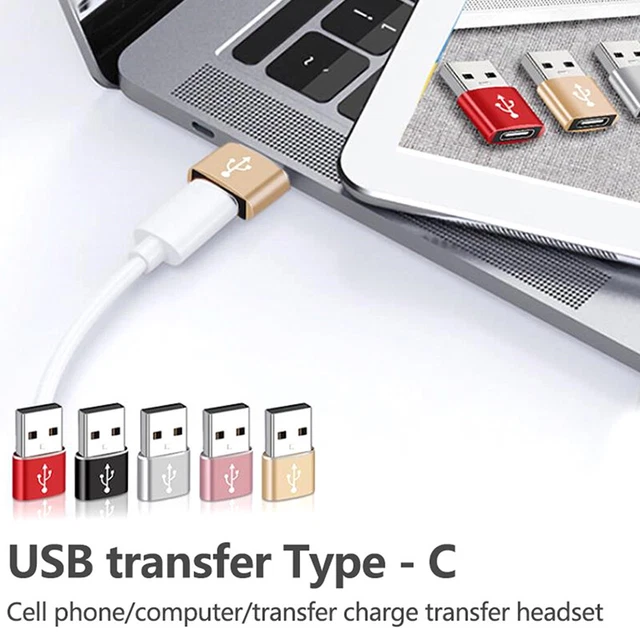 USB OTG MALE To Type C Female Adapter Converter For Mobile laptop data ...