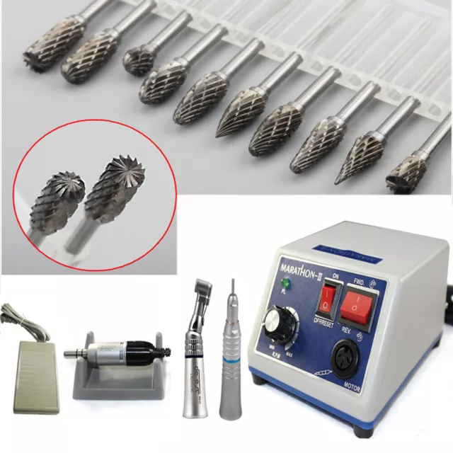 Marathon Dental Lab Micromotor Drill Polisher Machine N3 35K RPM Handpiece Sale