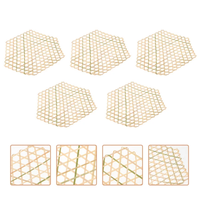 5 pz tappetini vapore bambù fatti a mano tappetini decorativi posto casa