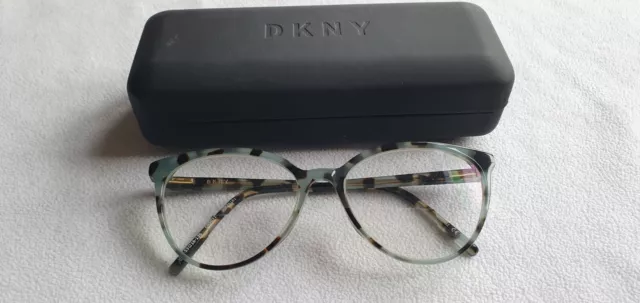Dune blue/green tortoiseshell cat's eye glasses frames. DK5031. With case.