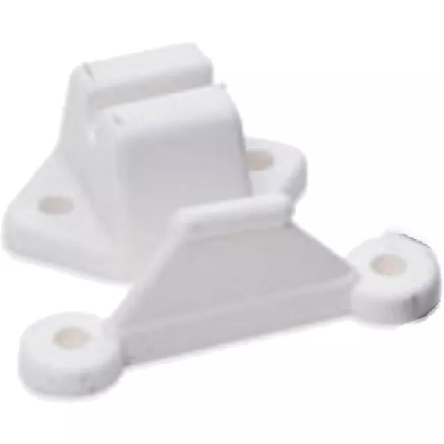 White  Door Retainer Catch Locker Door Stop For Caravan Camper Van Motorhome