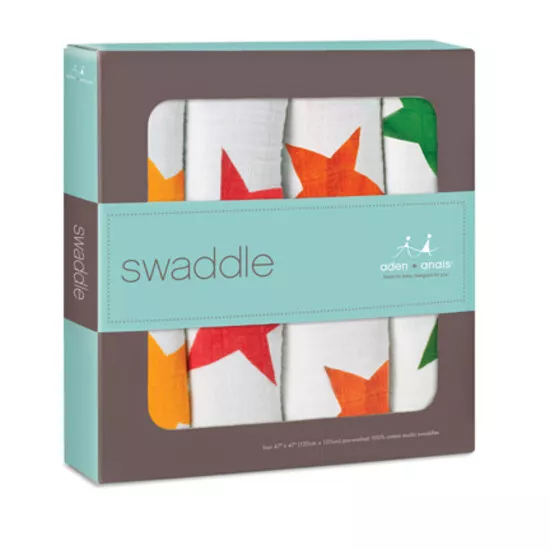 Aden + Anais Classic Swaddle Wraps 4pk - Super Star