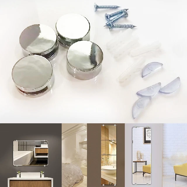 Clips miroir en alliage de zinc faciles à installer protègent et sécurisent v