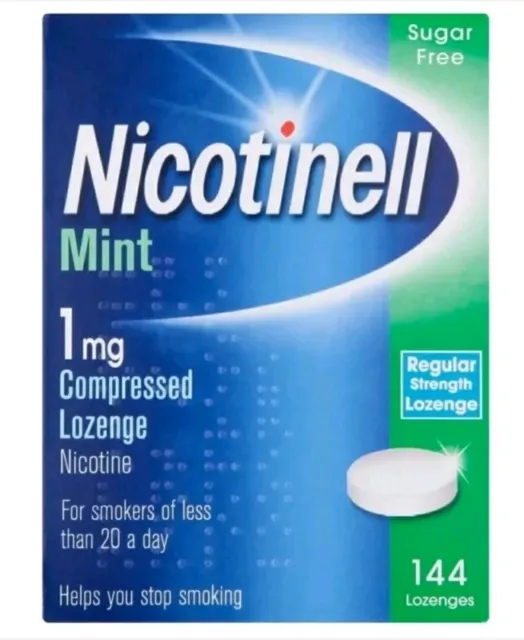Pastilla Nicotinell Mint 1 mg sin azúcar 144 x 5 = 720 pastillas larga fecha