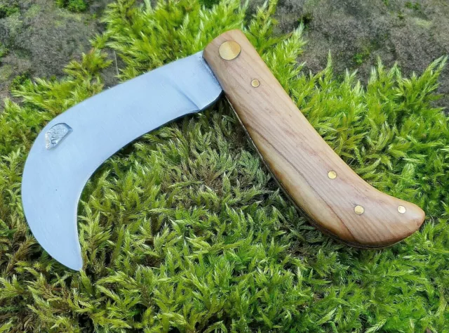 Okuliermesser - Hedgehog / Igel - Hippe mit Hartholzschaft vmtl. England - Knife