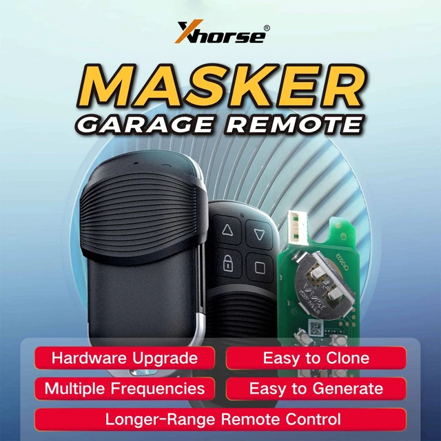 5Pcs Xhorse XKGHG1EN Wire Masker Carage Remote Key 315MHZ/433MHZ Longer-range
