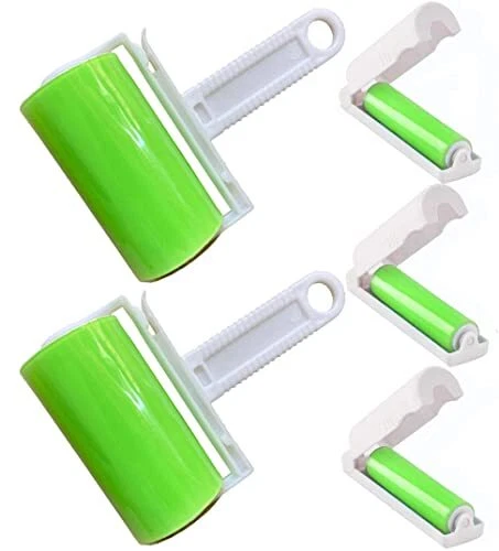 5 Pack Sticky Lint Roller, Reusable Washable Lint, Include Medium/Small Size