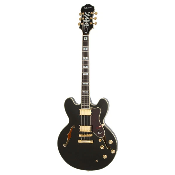 EPIPHONE Sheraton-II Pro Ebony ❘ E-Gitarre ❘ ProBucker ❘ Thinline