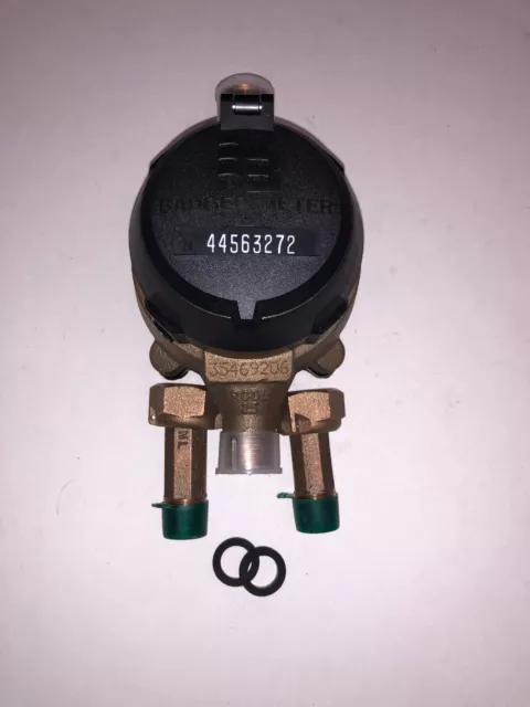 Badger 5/8x1/2 M25 Brass Water Meter With Couplings
