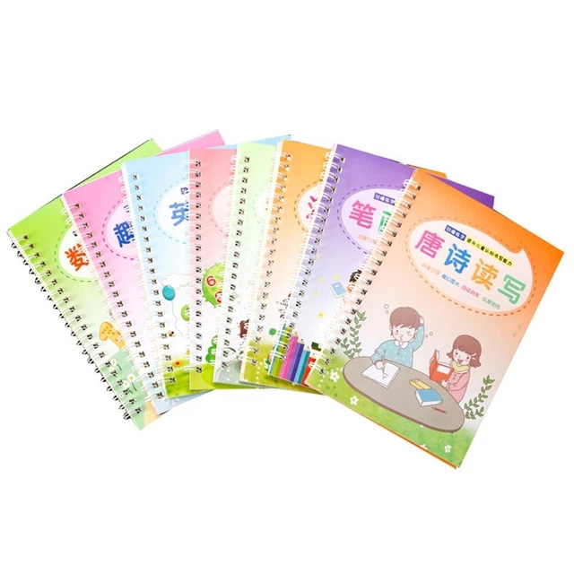 Herramienta Para Practicar La Escritura China Inglés Bolígrafo Duro Cuaderno