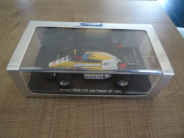 Spark 1/43 Renault RE60 - Tambay 1985 - Miniature F1 Coffret - Occasion