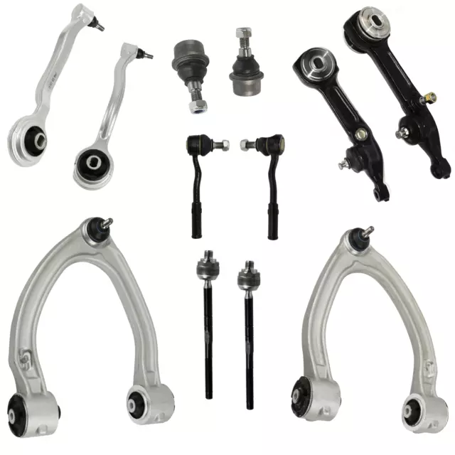 12 Front Control Arm Ball Joint Tie Rod Suspension Kit For Mercedes S Class W220