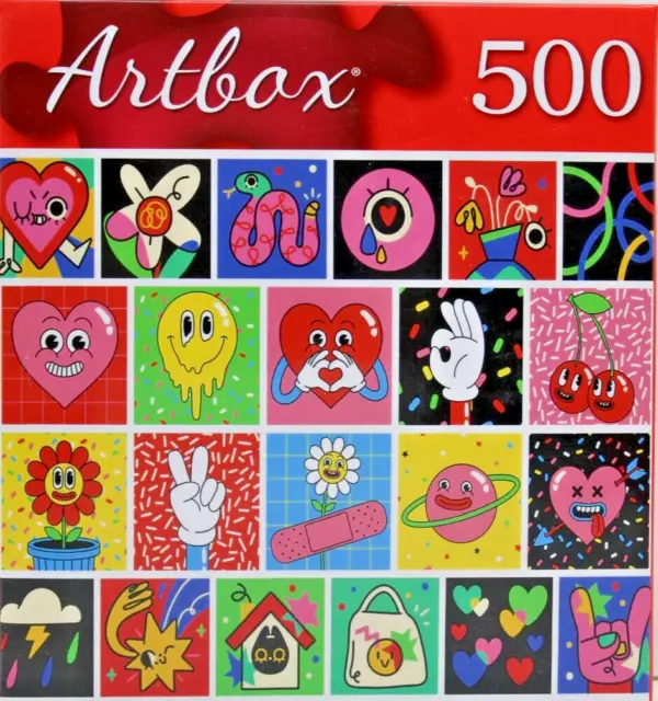 500 Pieces Jigsaw Puzzle Retro Cartoons 20 X 12 Artbox