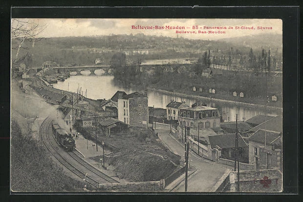 CPA Bellevue Low Meudon, General View of St. 1907 Cloud
