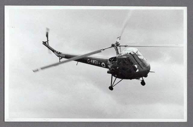 Saunders Roe Saro Skeeter Helicopter G-Amsv Vintage Photo 6