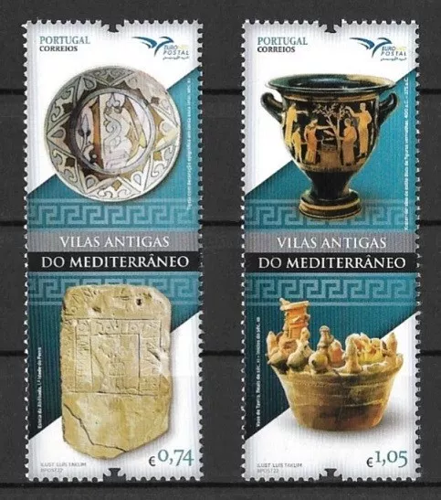 Portugal Mi.Nr. 4821-4822** (2022) postfrisch/Euromed Postal: Antike Städte