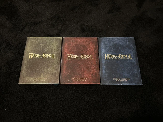 DER HERR DER Ringe Trilogie Special Extended DVD Edition Box Set 12 ...