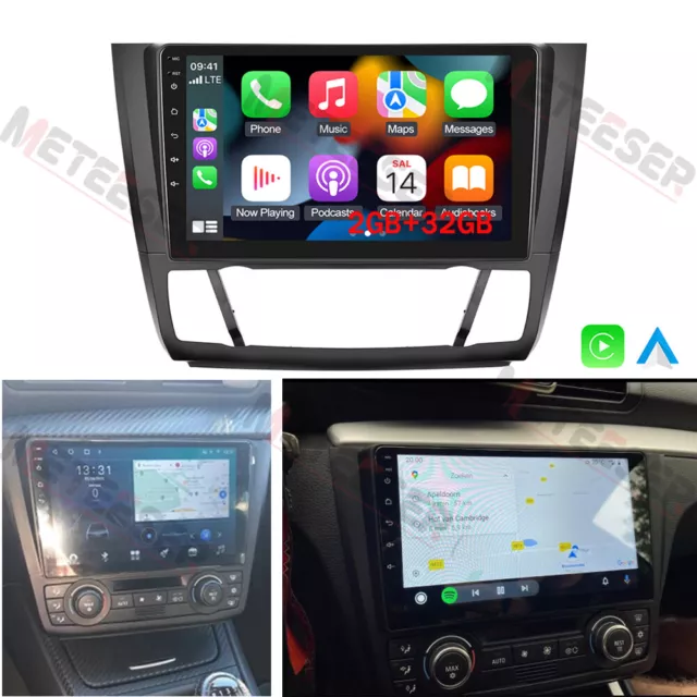 9" Android 12 Carplay 32G Car Stereo Radio GPS Navi für BMW 1 Series E81 E82 E87