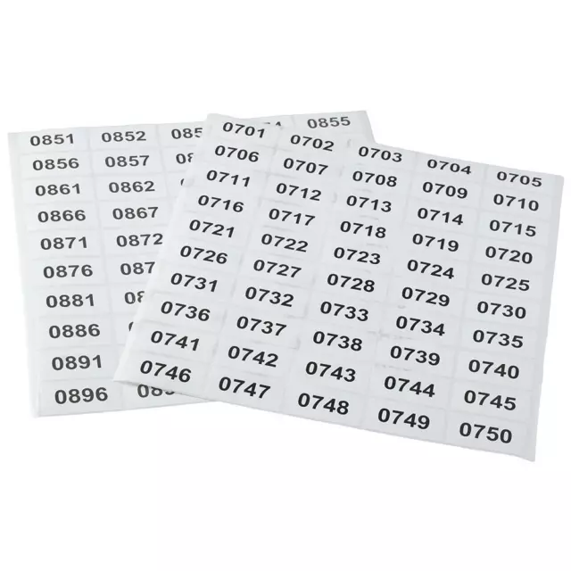 to 1000 Removable Self-Adhesive Inventory Stickers Labels Stationery Sticker